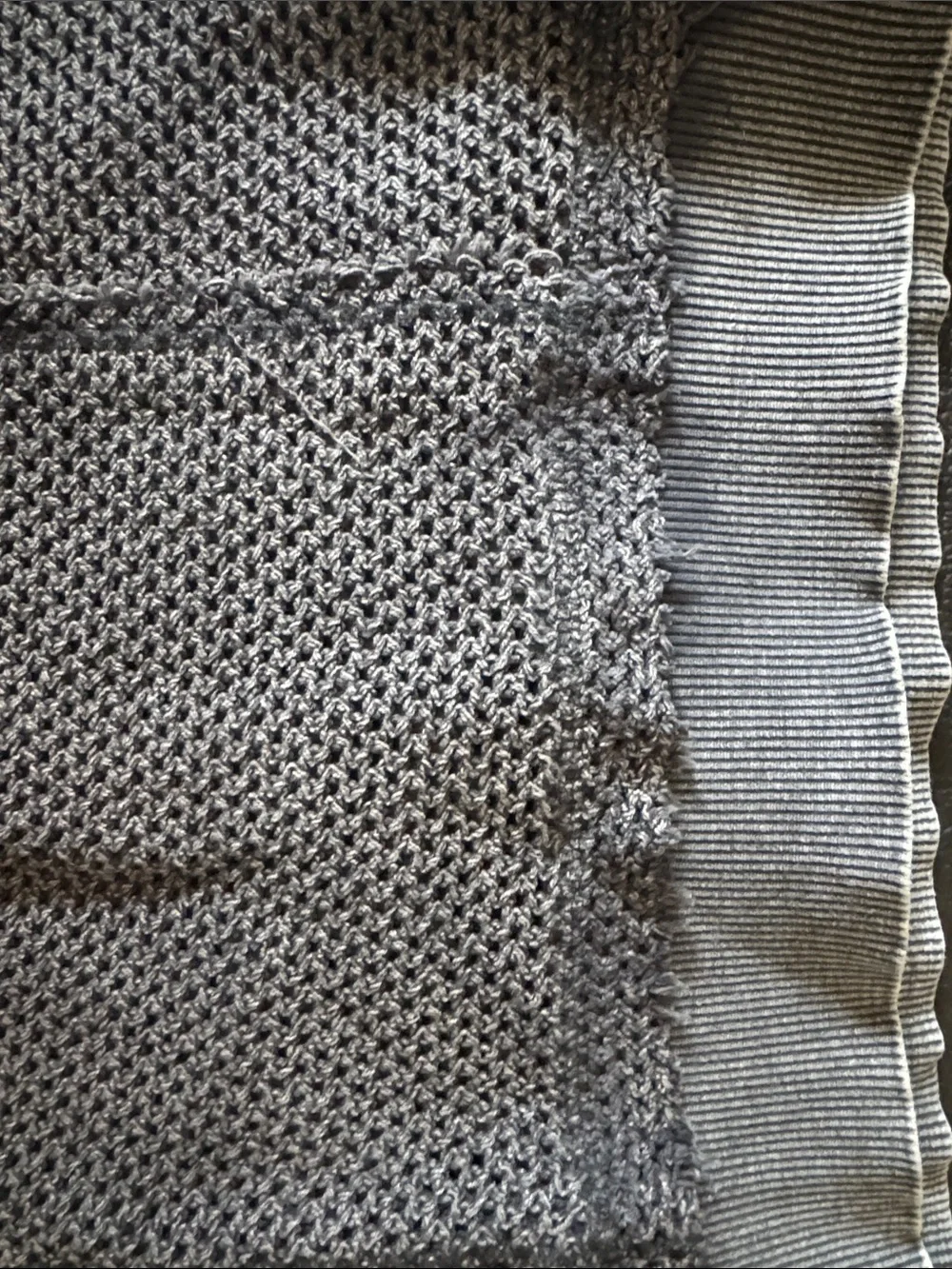Free People Grey Knit Midi Skirt